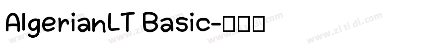 AlgerianLT Basic字体转换